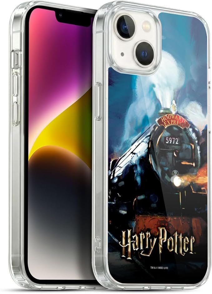 Head Case Designs Officially Licensed Harry Potter Hogwarts Express Prisoner of Azkaban II Gel Case [Military Grade Protection] Compatible with Apple iPhone 14 Plus and Compatible with MagSafe