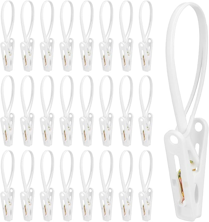 ElevateTech Multi-Purpose Laundry Hooks Clothes Pins Hanging Clips Towel Clips Hanger Organizer Clothes Closet Organizer for Closet Travel Pants Socks Handbags Hat Boot Bra