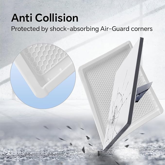 Starlink Mini Silicone Cover, Protective Case for Starlink Mini Satellite Dish, Anti-Drop, Shockproof, Waterproof for Outdoor, Easy to Install (White)