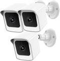 PEF Mount for All-New Cam V3 and V4, Weatherproof Protective Cover and 360 Degree Adjustable Wall Mount Solid Housing for Cam V3 and V4 Outdoor Indoor Smart Home Camera System (White, 3 Pack)