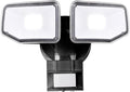 40W LED Security Lights Motion Sensor Light Outdoor, 180 Degree, 4000 LM Motion Security Light, 5000 K, ETL Water Resistant, Clear 2 Head Motion Detector Flood Light for Garage, Yard (Black)