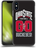 Head Case Designs Officially Licensed Ohio State University Go Buckeyes Football Graphics Hard Back Case Compatible with Apple iPhone X/iPhone Xs
