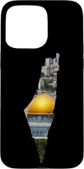 Palestinian Map Al Aqsa Jerusalem in Palestine Case for iPhone 15 Pro Max