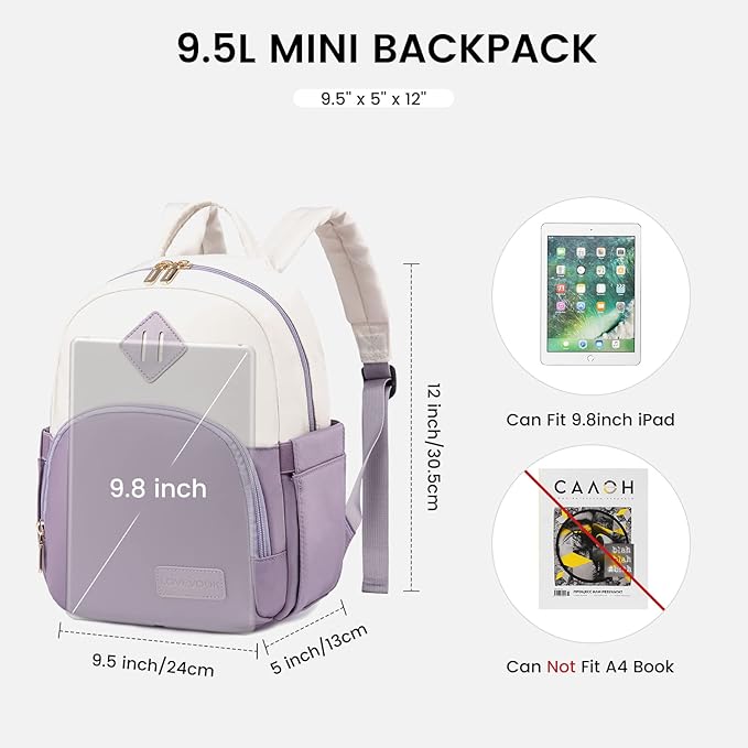 LOVEVOOK Mini Backpack for Women Light Weight Small Waterproof Backpack Purses Daily Backpack… | Light Weight
