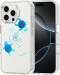MOSNOVO Case for iPhone 16 Pro Max, [Buffertech 6.6ft Military-Grade Drop Protection] [Anti Peel Off Tech] Clear TPU Bumper Phone Case Cover Design - Space Turtle