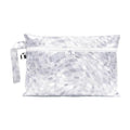 Bumkins Roamio Waterproof Wet Dry Clutch Bag for Baby, Travel, Swim Suit, Cloth Diapers, Pump Parts, Pool, Gym Clothes, Toiletry, Hook to Stroller, Pack for Daycare, Zip Pack Pouch, Disco Ball Gray