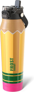 Frost Buddy 32oz Insulated Water Bottle with Straw & Chug Lid | Leak-Proof Stainless Steel | 24-Hours Cold | Sweat-Proof, Cup Holder Friendly | Ideal for Gym, Travel, Sports & Everyday Hydration
