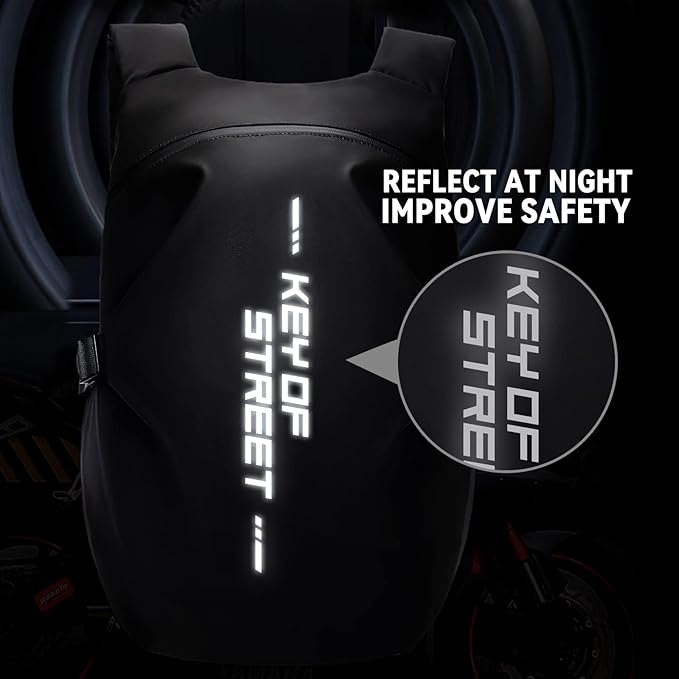Motorcycle Backpack,waterproof helmet backpack for Men and women,Motorcycle Tail Bag,motorcycle accessories,Black