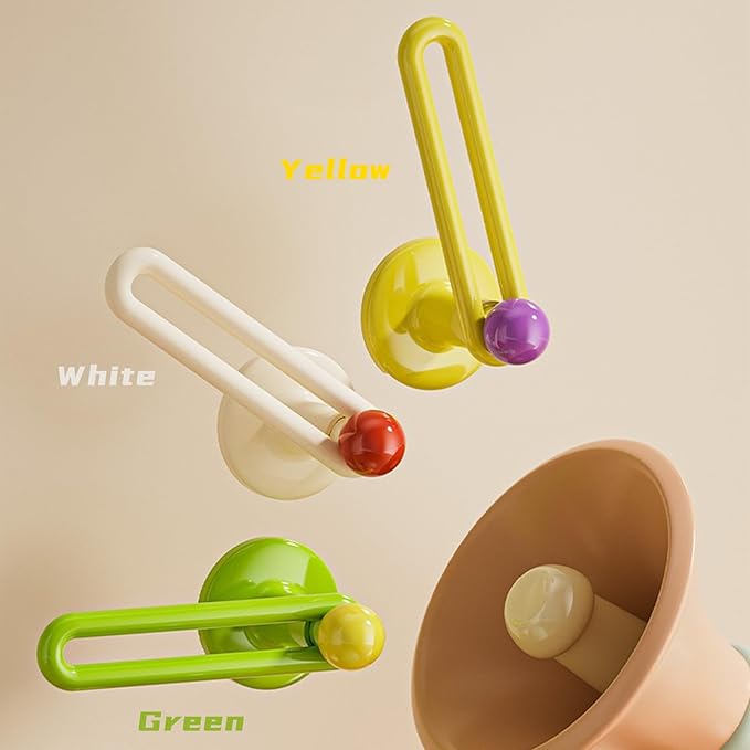 Colorful Drill-Free Adhesive Hooks - Multi-Purpose Plastic Hooks Holds Hats, Caps, Headbands, Wristbands | Durable Removable Organizer for Closet, Entryway, Home (3-Pack)