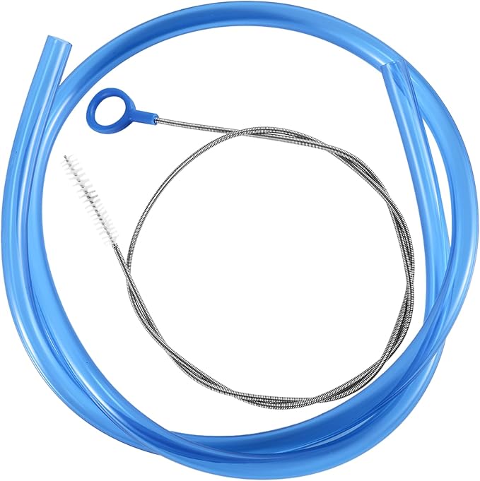 Gosknor Replacement Tube for Water Bag, with Stainless Steel Tube Cleaner Brush 38.58 Inch Long Premium Hose Replacement for Outdoor Hydration Reservoirs