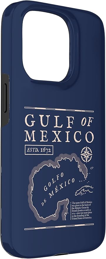 Gulf of Mexico 1672 Historic Map Case for iPhone 15 Pro