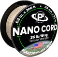 Paracord Planet Nano Cord –Lightweight Nylon Nano Paracord – Great for Arts & Crafts, Home Décor, Camping and More!