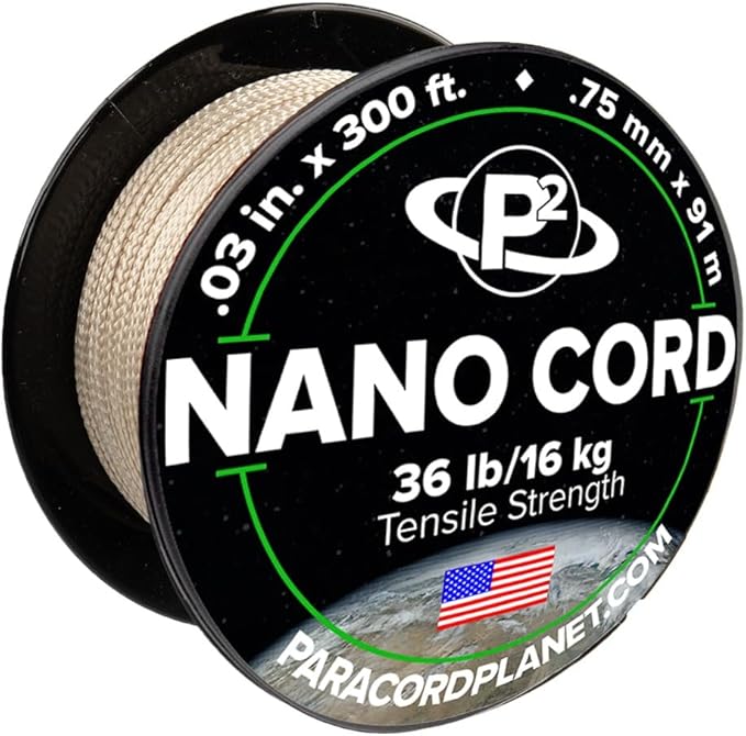 Paracord Planet Nano Cord –Lightweight Nylon Nano Paracord – Great for Arts & Crafts, Home Décor, Camping and More!
