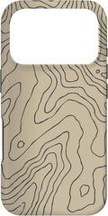 Coyote Country Guide Lines Topographical Contour Map Case for iPhone 17 Pro