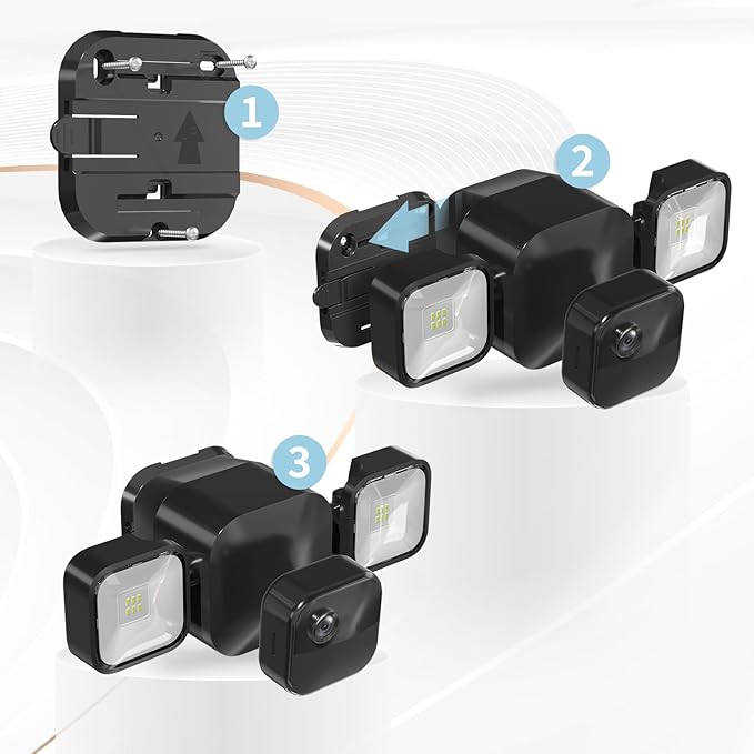 Wall Bracket for Blink Outdoor 4 Floodlight Camera/Blink Out Door 3 Floodlight Cam,Perfectly Replacing The Original Wall Plate, Fearless of Wind and Rain, Suitable for Outdoor Use