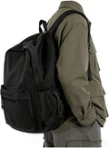 Black Backpack for Men Women Large, Gym Backpack for Women Foldable Outdoor Weekender Gym Bag, Waterproof Sports Back Pack & Dance Yoga travel Bag