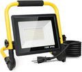 10000LM LED Work Light: Portable Work Light with 5FT Cord, IP66 Waterproof Flood Light for Garage Workshop Job Site Construction Indoor Outdoor Lighting, Tool Fathers Day Dad Gifts for Men Him Husband