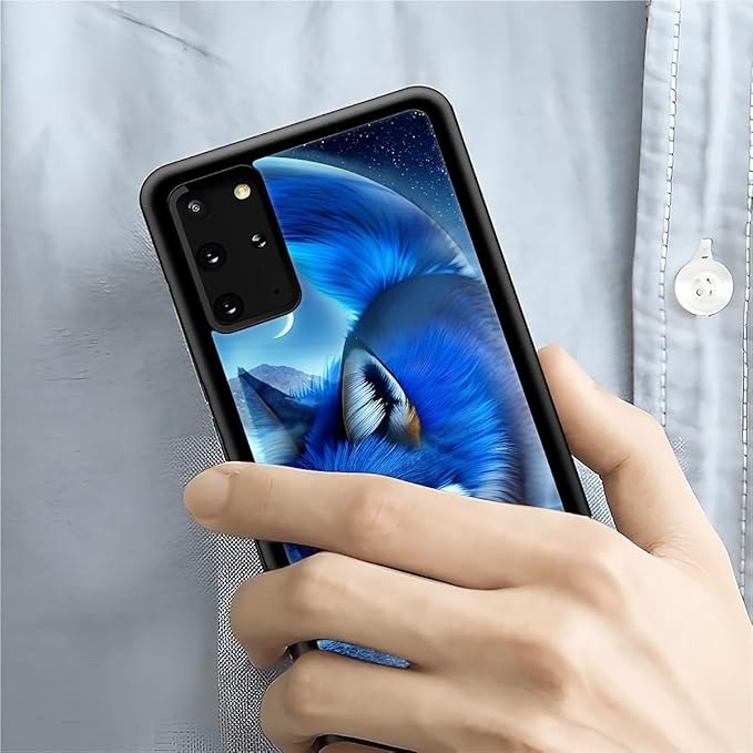 for Samsung Galaxy S20 Plus Case, Snowy Mountain Fox Lake Pattern Graphic Design Girl Boy Soft Silicone Hard Acrylic Shock Protection for Samsung Galaxy S20 Plus