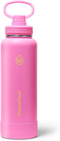 ThermoFlask 40 oz Double Wall Vacuum Insulated Stainless Steel Water Bottle with Spout Lid, Shocking Pink