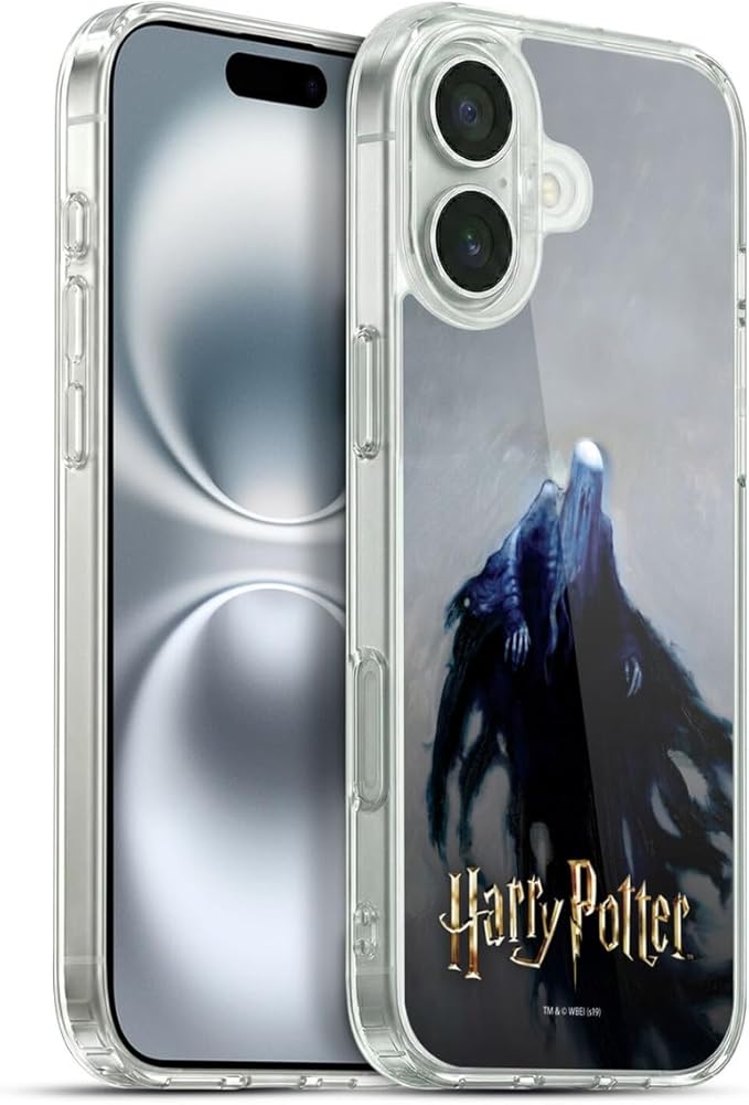 Head Case Designs Officially Licensed Harry Potter Dementor Prisoner of Azkaban II Gel Case [Military Grade Protection] Compatible with Apple iPhone 16 Plus and Compatible with MagSafe