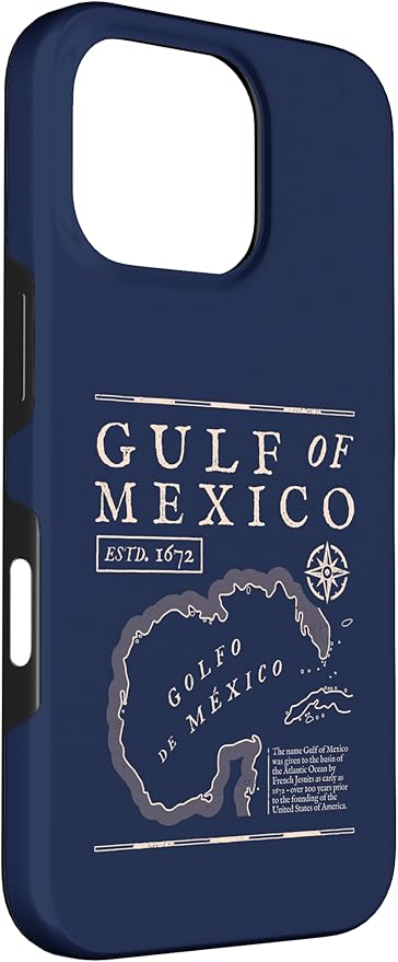 Gulf of Mexico 1672 Historic Map Case for iPhone 16 Pro