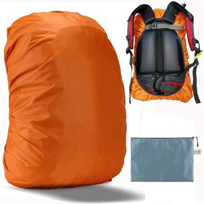 Waterproof Backpack Rain Cover with Anti Slip Buckle Strap for Camping, Hiking, Traveling, Hunting, Biking, 15-80L
