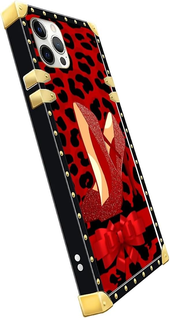 Compatible with iPhone 11 Pro Max Case, Elegant High Heels Luxury Golden Decoration for Girl Women Soft TPU Shockproof Protective Hard PC Back for iPhone 11 Pro Max