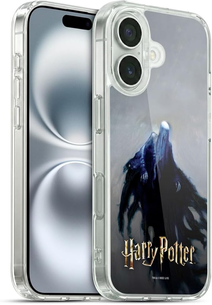 Head Case Designs Officially Licensed Harry Potter Dementor Prisoner of Azkaban II Gel Case [Military Grade Protection] Compatible with Apple iPhone 16 and Compatible with MagSafe