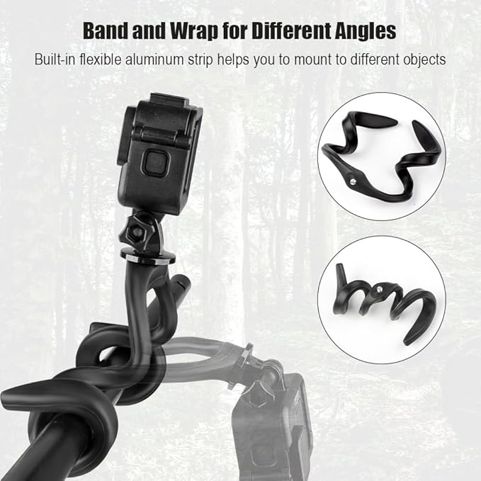 Taisioner U Stroller Phone Holder Wheelchair Accessories Cell Phone Seat Phone Holder for Treadmill Bike Shopping Cart Boat Action Camera Suitable with GoPro Hero 12/11/10/9/8/7/6/5/4 AKASO Insta360