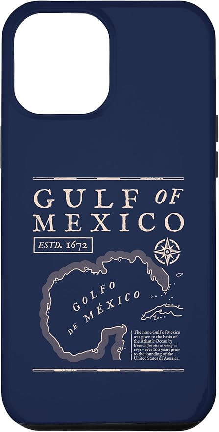 Gulf of Mexico 1672 Historic Map Case for iPhone 12 Pro Max