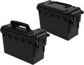 Sheffield 12790 2-Pack Ammo Storage Box, Mothers Day Gifts, .30 Cal Field Boxes, Mothers Day Gifts for Mom, Lockable Storage Box with Handle, Secures Hunting Gear, Supplies, and Bullets, Made in USA