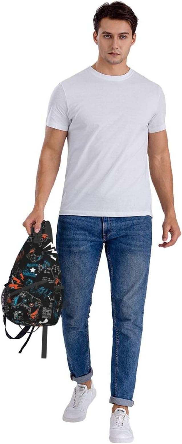 Sling Backpack For Men Hiking Daypack Crossbody Shoulder Bag Travel Chest Pack | Hiking, Travel