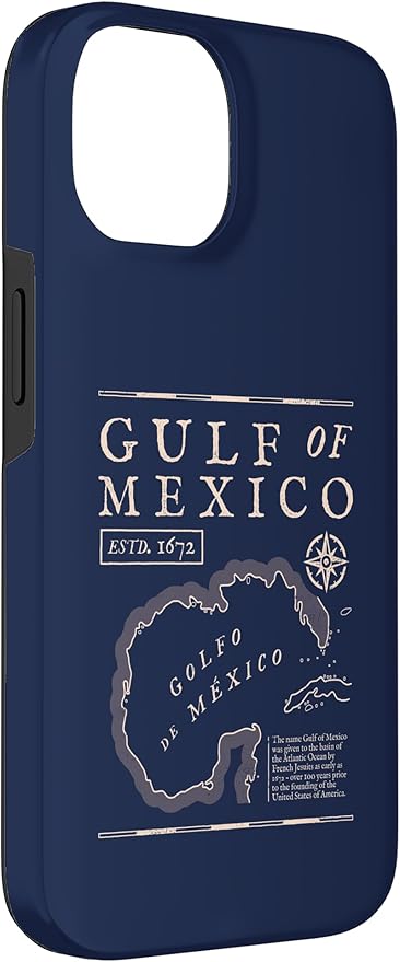 Gulf of Mexico 1672 Historic Map Case for iPhone 14