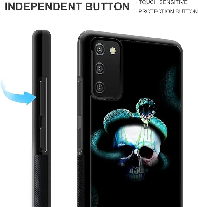 for Samsung Galaxy S20 FE Case, Skeleton Winding Snake Pattern Graphic Design Girl Boy Soft Silicone Hard Acrylic Shock Protection for Samsung Galaxy S20 FE