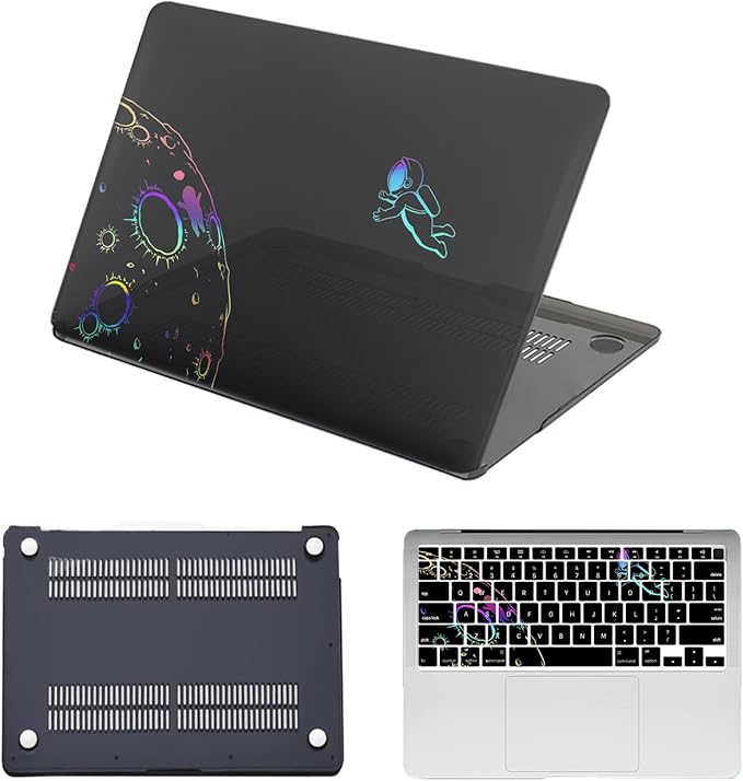 Hard Case for New MacBook Air 13 inch M2 M3 M4 2022 2024 2025 Release (Model A3240 A3113 A2681),13.6" Protective Case Cover & Keyboard Cover for Laptop Air 13.6",Cool Astronaut