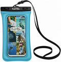 Salt Life Floating Waterproof Phone Case– IPX8 100% Waterproof Phone Case that Floats in Water, Universal Phone Dry Bag with Touchscreen Clear Window, Secure Seal Closure & Lanyard (Aqua)