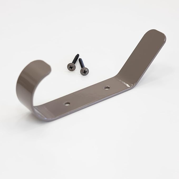 StoreYourBoard 4 Pack Wall Hooks for Hanging, Decorative & Heavy Duty Coat Wall Hooks, Mount, Set Holds 30 lbs Each, Outdoor, 6.5" x 1.2" x 2"
