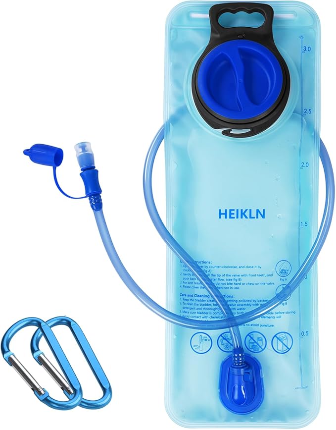 HEIKLN Hydration Bladder 1.5L-2L-2.5L-3L,Leak Proof Water Reservoir, BPA Free Military Water Storage Bladder Bag Hydration Pack Replacement Easy Clean for Bicycling Hiking Camping Hunting Running