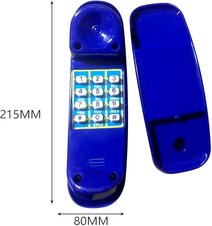 Amagogo Pretend Phone Toy Kids Climbing Frame Accessories Playground Telephone Toy Outdoor Equipment Function Easy Mounting Suitable for Children Play Swing T, Blue