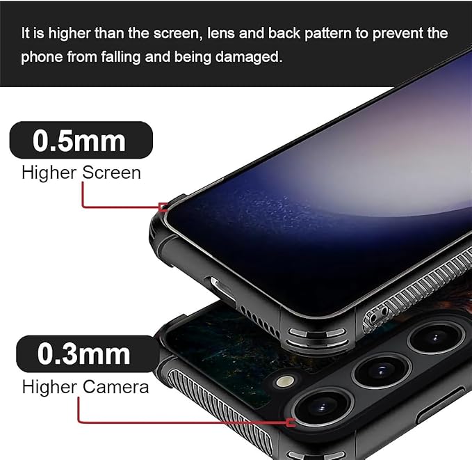 for Samsung Galaxy S23 Case, Star Cave Hungry Wolf Pattern Graphic Design Girl Boy Soft Silicone Hard Acrylic Shock Protection for Samsung Galaxy S23
