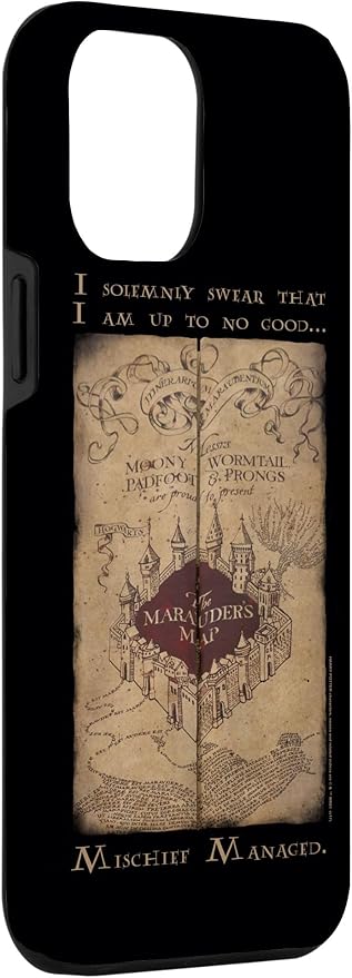 iPhone 12 Pro Max Harry Potter Marauder's Map Words Case