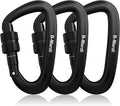 B-Mardi Carabiner Clips Heavy Duty 12kN (2697 lbs)-Lightweight Locking Carabiners for Camping, Hiking, Hammock, Dog Leash Harness, Outdoor and Gym etc, Keychains& Utility