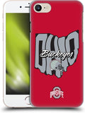 Head Case Designs Officially Licensed Ohio State University Map Football Graphics Hard Back Case Compatible with Apple iPhone 7/8 / SE 2020 & 2022