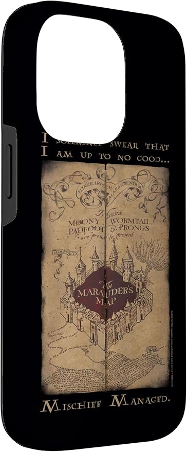 iPhone 14 Pro Harry Potter Marauder's Map Words Case