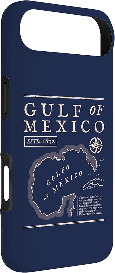 Gulf of Mexico 1672 Historic Map Case for iPhone Air