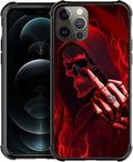 for iPhone 11 Pro Case, Gestures Funny Skull Pattern Graphic Design Girl Boy Soft Silicone Hard Acrylic Shock Protection for iPhone 11 Pro