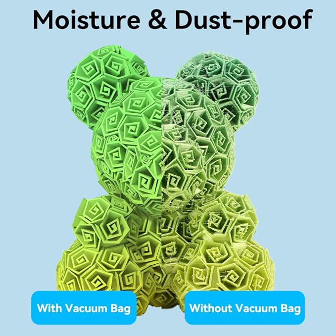 Creality 3D Printer Filament Storage Bags 35 x 35CM, 12 Transparent Sealed Bags Dust Proof Humidity Resistant Keeping Filament Dry, Reusable Vacuum Storage Bags Filament Vacuum Bags