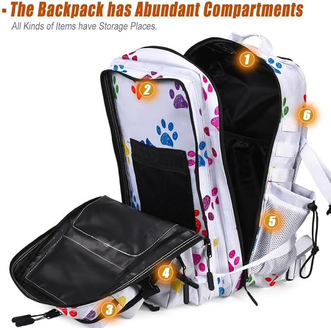 45L Tactical Backpack for Men Women, Military Assault Pack with MOLLE, Large 3 Day Bug Out Bag for Hiking Camping