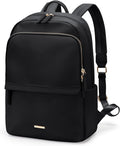 GOLF SUPAGS Laptop Backpack for Women Slim Computer Bag Work Travel College Backpack Purse Fits 15.6 Inch Notebook (Black)