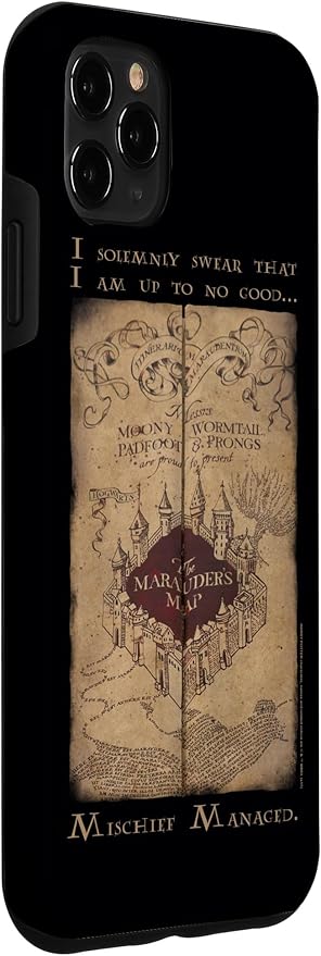 iPhone 11 Pro Max Harry Potter Marauder's Map Words Case